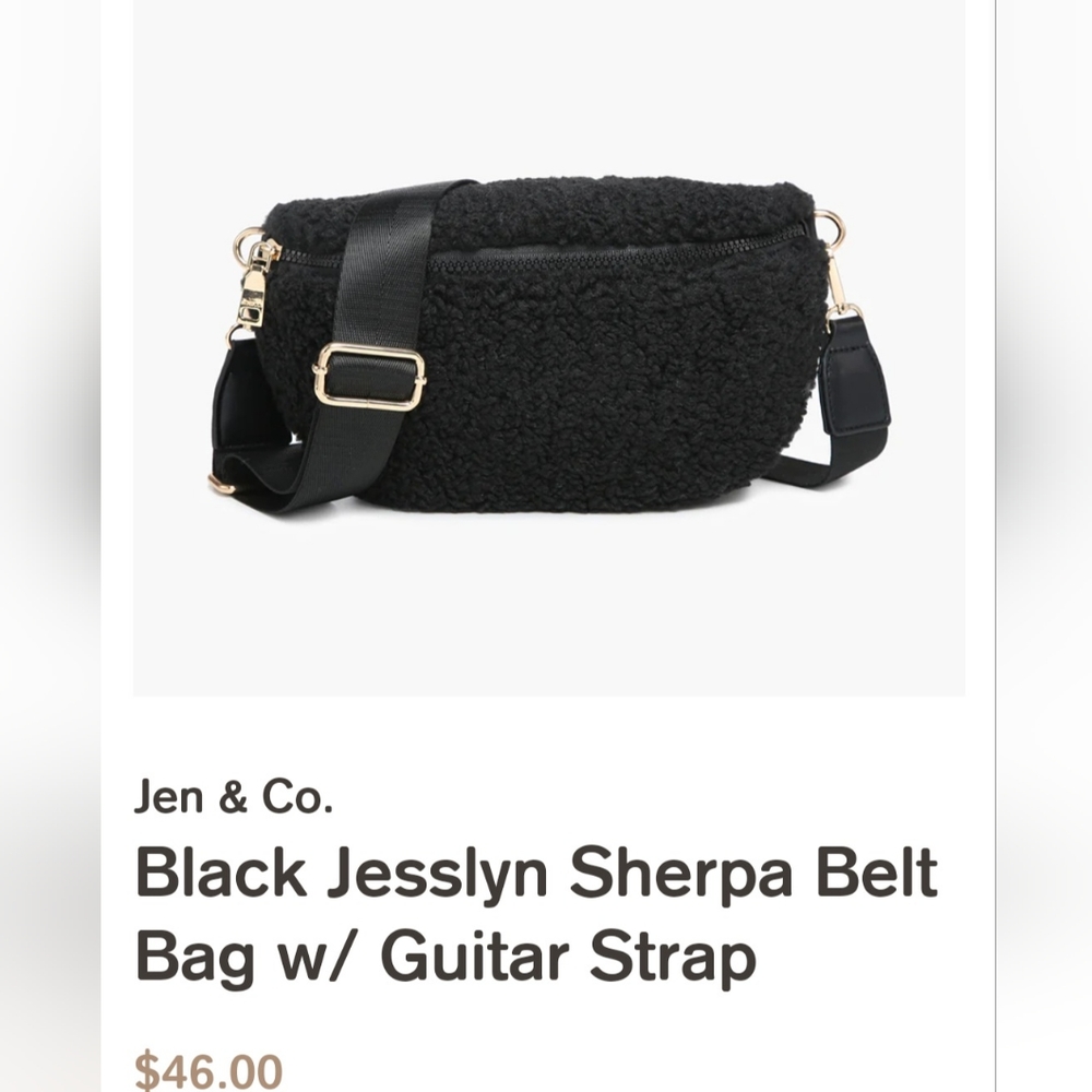 💥NWOT Jen&Co Sherpa Belt Bag